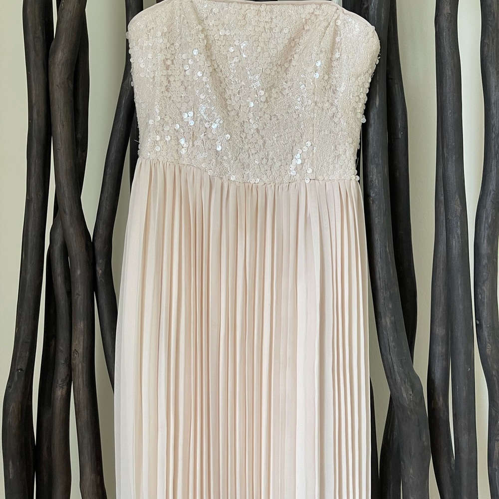 Cream sequin dress
